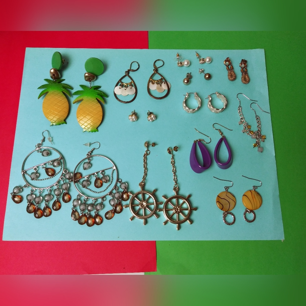 Casual Women's Exquisite Earrings Assortment Bundle Of 12